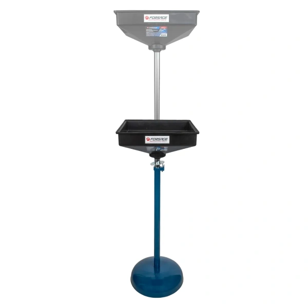 Емкость для слива масла квадратная 26л на регулируемой металлической балке (емкость 52х52х22см, h min 1195мм, h max 1950мм)