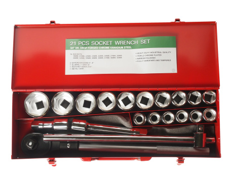 Набор головок торцевых 6-ти гранных JTC H621M (3/4", 19-50 мм, 21 предмет в кейсе)