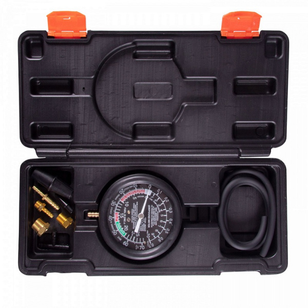 Вакуумметр AFFIX AF12030003C, от -1 до 1 бар, комплект адаптеров, кейс, 5 предметов