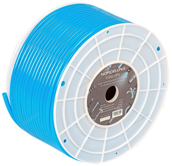 Шланг-трубка воздушный PU диам. 6,5х10мм 1м. NORDBERG HT06510PU