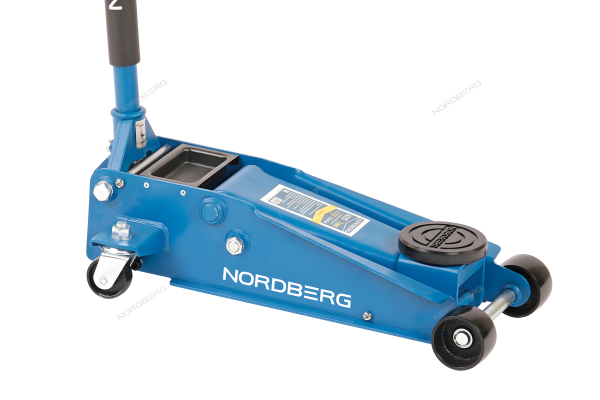 Домкрат подкатной 3 тонн 130-470 мм с резиновой насадкой быстрый подъем NORDBERG N3203