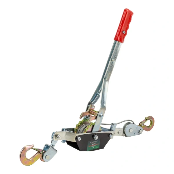 Лебедка рычажная тяговая, 2т (диаметр троса-4.5мм, длина троса- 2.2/1.1м)