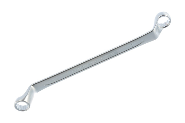 Ключ гаечный накидной W231415, изогнутый 75°, 14х15 мм