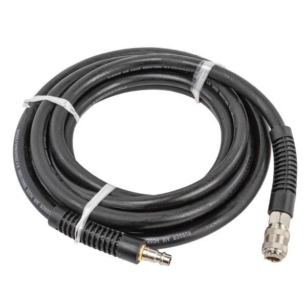 Шланг резиновый воздушный армированный с фитингами 8мм x 15мм x 5м