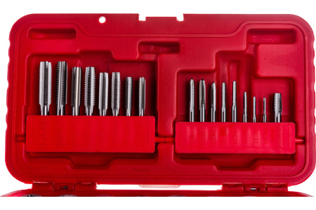 Набор метчиков и плашек SK-5 1/8"-1/2", кейс, 40 предметов МАСТАК 351-10040C