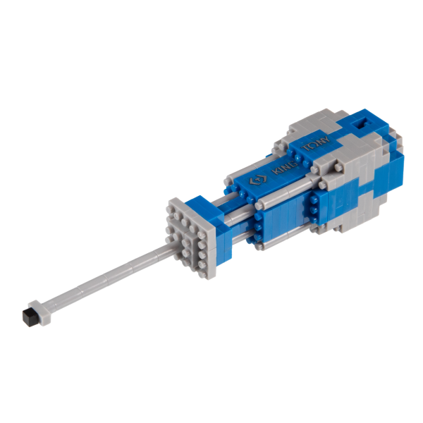 Конструктор пластмассовый бренда "KING TONY", отвертка шлицевая KING TONY TS1012