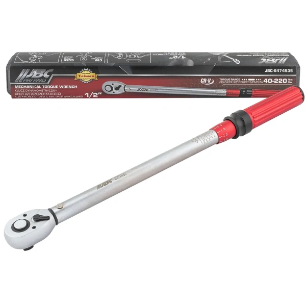 Ключ динамометрический щелчкового типа с быстрой фиксацией 40-220Нм, 1/2''