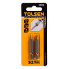 Набор вставок (бит) торцевых 1/4" Square №1, 50 мм 2 предмета TOLSEN TT20338