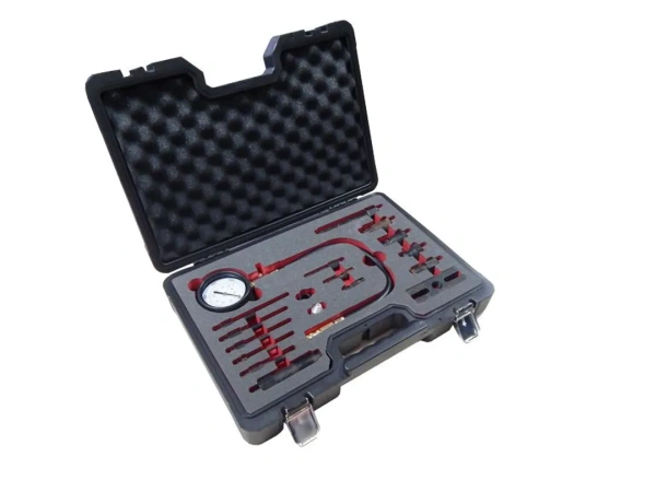 Тестер компрессии дизельного двигателя (имитатор свечи: М10х1.0х91мм, М10х1.0х119мм, М10х1.25х135мм, М10х1.0х83мм,М8х1.0х102мм,М10х1.0х113мм), в кейсе
