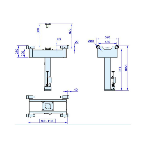 Подъемник канавный г/п 14 т Хорекс Авто DP14A
