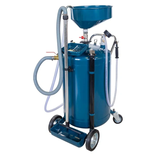 Маслоотсос пневматический 114л (давление вакуумирования 6-8бар, давление для слива масла 0.5бар, шланг для всасыв.масла 1.5м)