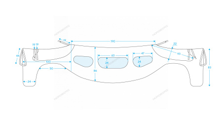 Накидка защитная Крыло-Бампер-Крыло с вырезами NORDBERG NN4