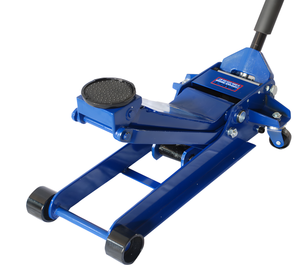 Домкрат подкатной AE&T T31533 профессиональный низкий двухнасосный