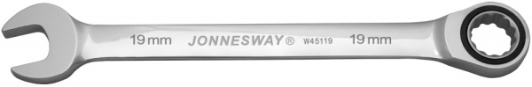 Ключ комбинированный трещоточный JONNESWAY W45119 (19 мм)