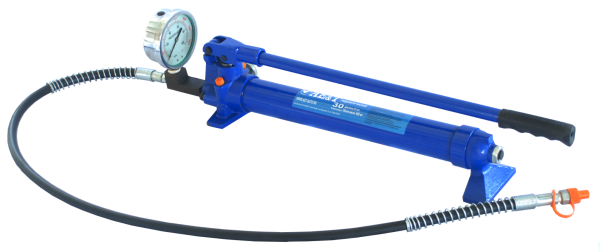 Насос гидравлический ручной 30 т с манометром AE&T T03030PM