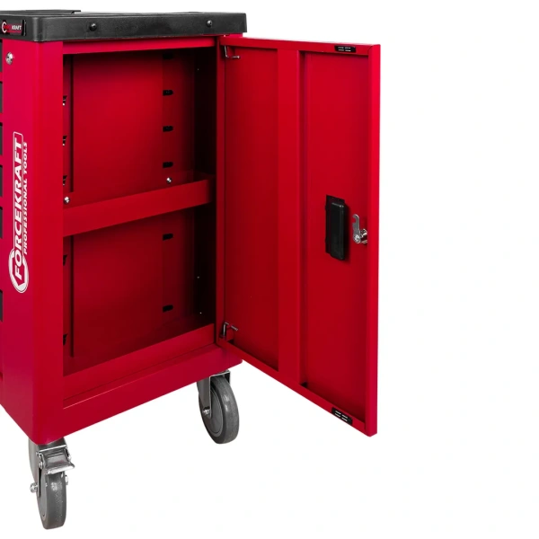 Тележка инструментальная 6-и полочная с набором инструментов 245пр и дополнительной боковой секцией