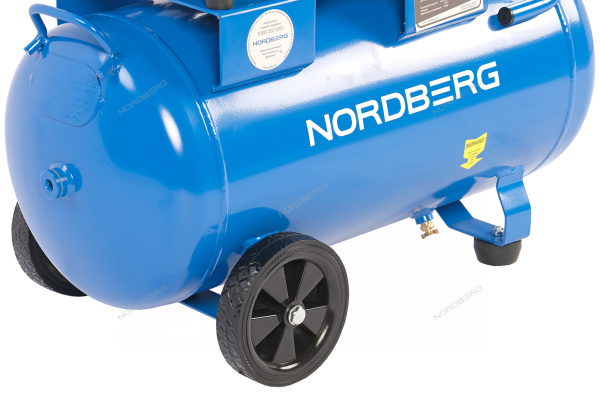 Компрессор безмасляный 220В ресивер 50 л 440 л/мин NORDBERG NCEO50/440