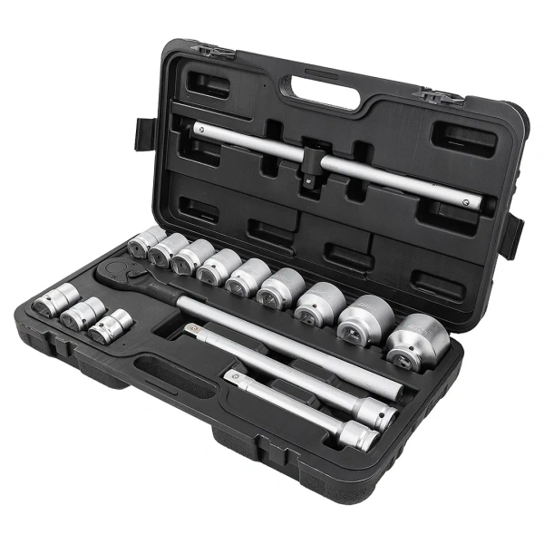 Набор инструментов 16пр.3/4''(12гр.)(17,19,21,24,27,30,32,33,36,38,41,46,50мм), в кейсе
