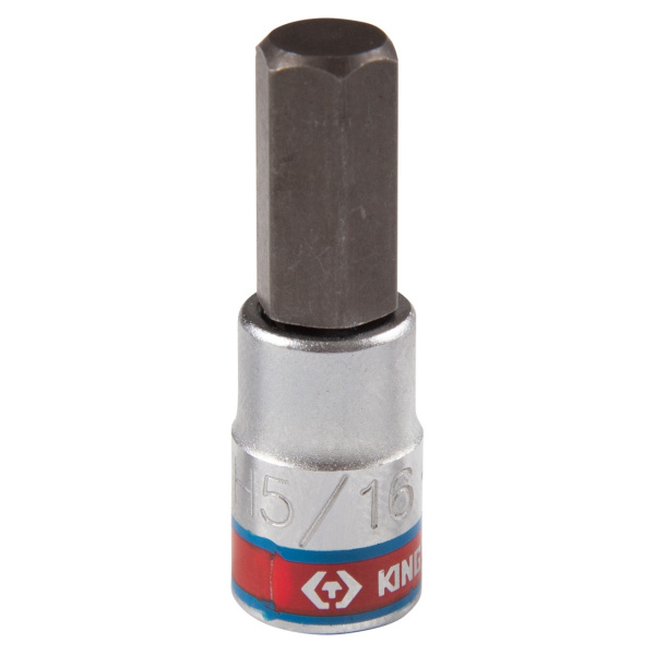 KING TONY Насадка (бита) торцевая 1/4", Hex, 5/16", L = 37 мм