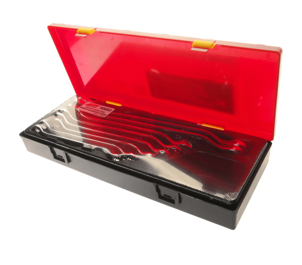 Набор ключей накидных JTC K6083 (8-24 мм, 45 град., 8 предметов в кейсе)