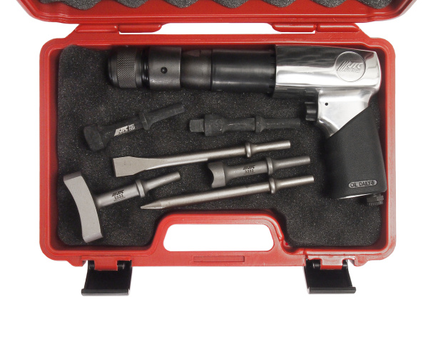 Молоток пневматический с набором зубил JTC 3310K (2100 уд/мин., 8 предметов)