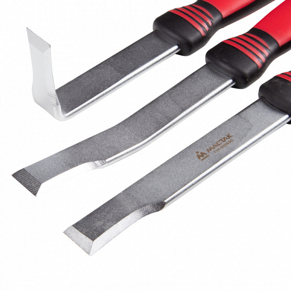 Набор зубил для расшивки кузовных швов и панелей МАСТАК 118-50003C, кейс, 3 предмета