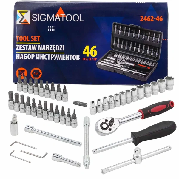 Набор инструмента 46пр. 1/4''(6-гран.)(4-14мм)
