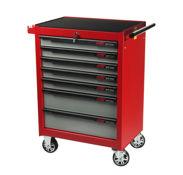 Тележка инструментальная красная JTC 3931C (7 секций)