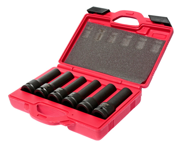 Набор головок торцевых 3/4" TORX (E18-E24) 12-ти гран. (17-19мм) ударных глубоких L=110мм 6 пр. JTC
