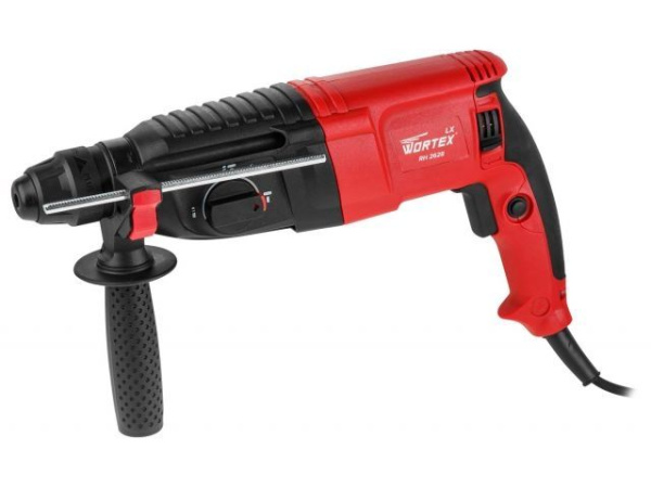 Перфоратор WORTEX LX RH 2628 в чем. 800 Вт, 2.8 Дж, 26 мм, 3 режима, SDS-plus, Vario-lock