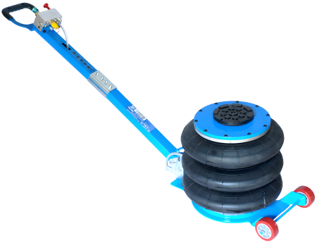 Пневматический домкрат 3-секционный с ручкой AE&T T08105A (5т)