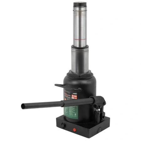 Домкрат бутылочный гидравлический ''PROFI''30т с клапаном на усиленной площадке 150х185мм(h min 262мм, h max 532мм)