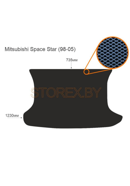Mitsubishi Space Star (98-05) Багажник copy