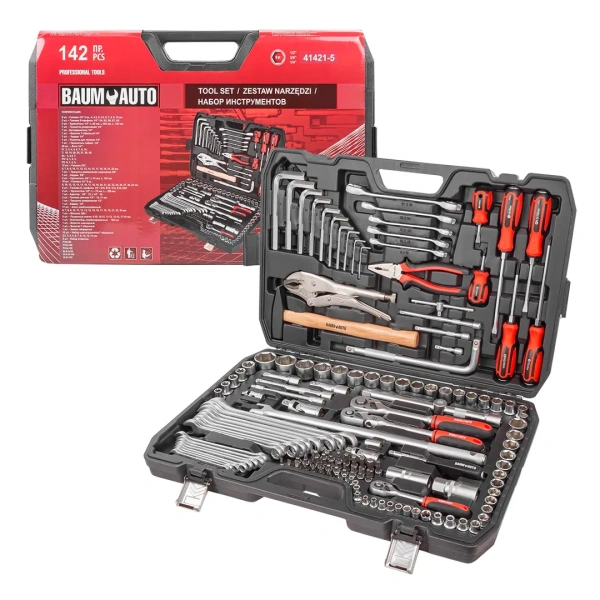 Набор инструментов 142пр. 1/4''3/8''1/2''(6-гр.)(4-32мм)