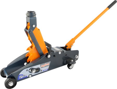 Домкрат подкатной Ombra OHT225C с фиксатором в кейсе (2.5 т)