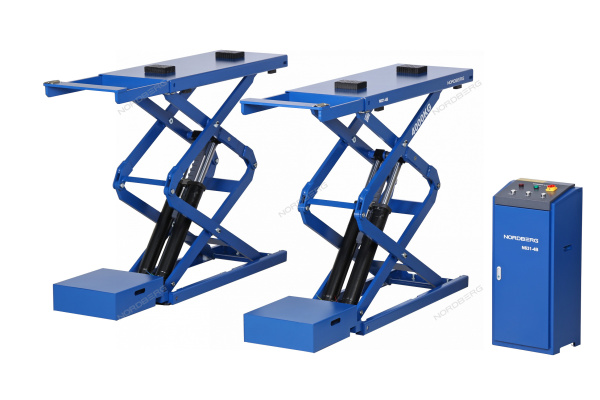 Подъемник ножничный NORDBERG N631-4B_380 (4 т, 380 В, синий)