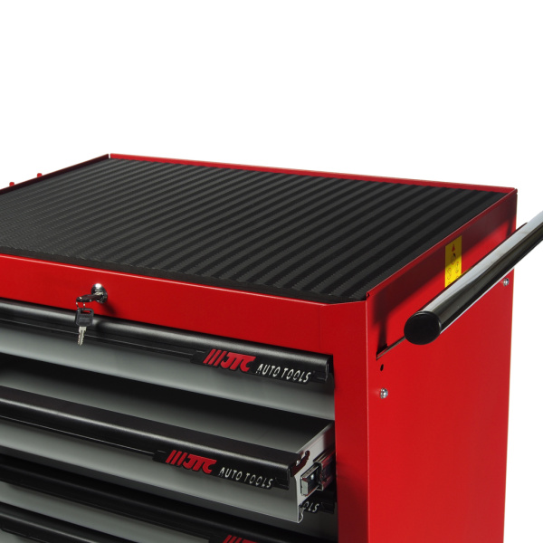 Тележка инструментальная красная JTC 3931C (7 секций)