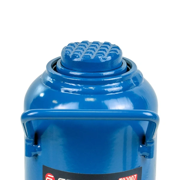 Домкрат гидравлический бутылочный, 20т (с предохранительным клапаном, минимальная высота: 245 мм, ход штока: 165 мм, ход винта: 60 мм, максимальная вы