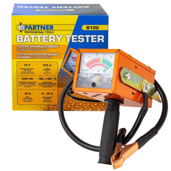 Тестер аккумуляторных батарей аналоговый (12V, 100А)