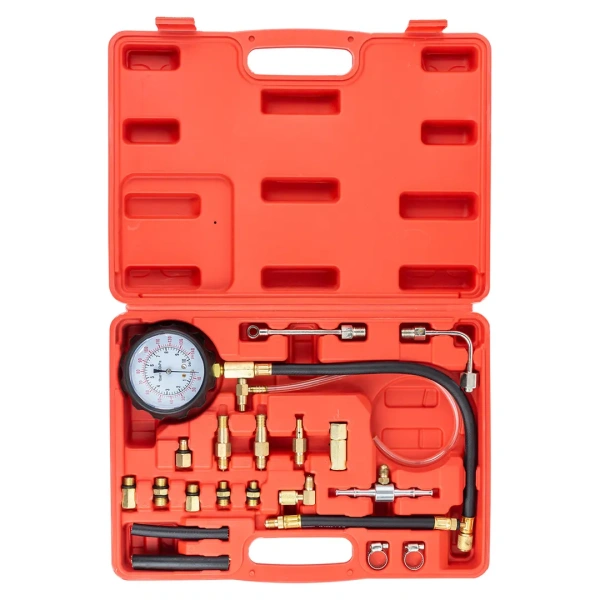 Набор для измерения давления в топливных системах 20пр.(0-10bar), в кейсе