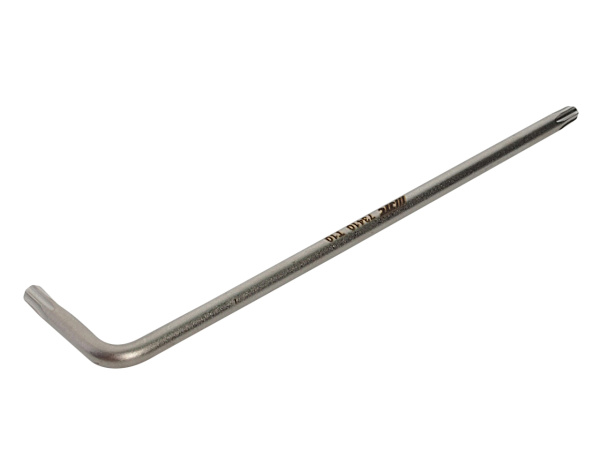Ключ TORX Г-образный удлиненный JTC 73410 (T10H, L=90 мм)