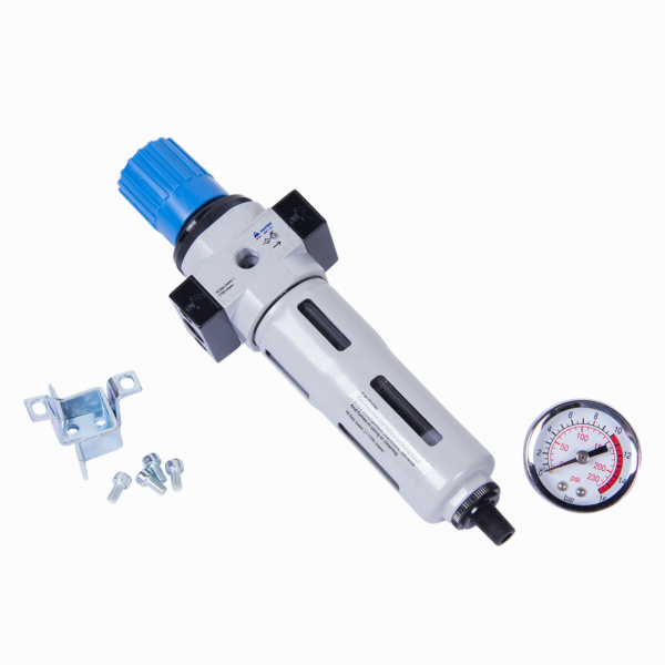 Фильтр влагоотделитель МАСТАК 691-21 с редуктором (1/4", 16 бар)