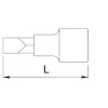 Licota H2SL055 Головка торцевая 1/4" с вставкой SL5,5