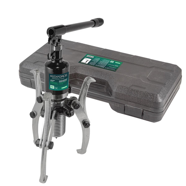 Съемник двух-трехлапый переставной гидравлический 20т(Ø захвата:100-350мм,мах. глубина захвата-205мм,ход штока-70мм)в кейсе