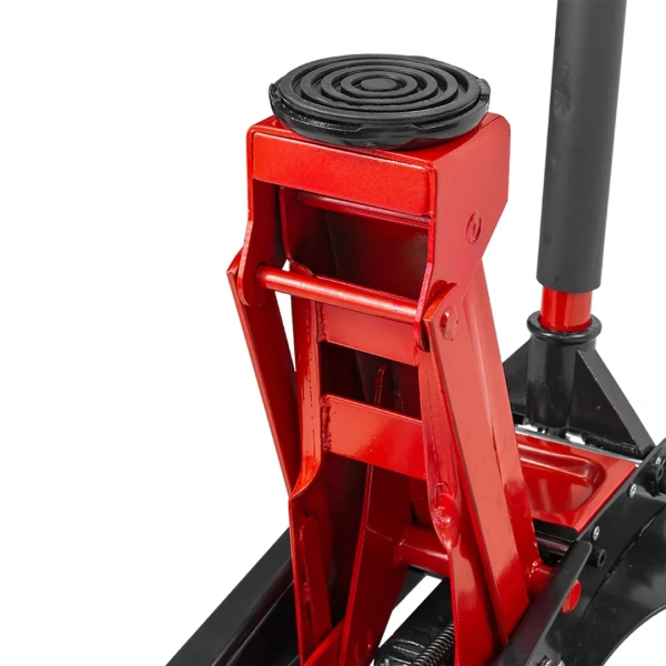 Домкрат подкатной гидравлический 3 т с резиновой накладкой и аксессуарами(перчатки, салфетка из микрофибры 40х30см, 2 поршня,h min135мм,h max465)