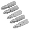 Набор вставок (бит) торцевых 1/4" Pozidriv PZ2 25 мм 5 предметов TOLSEN TT20273