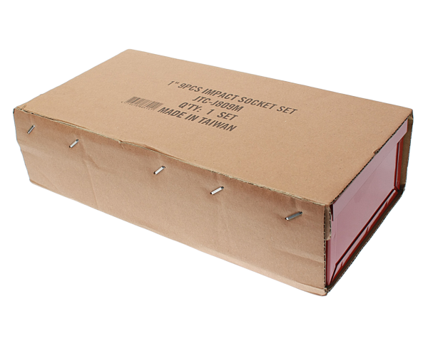 Набор головок торцевых 6-ти гранных ударных JTC J809M (1", 27-50 мм, 9 предметов в кейсе)