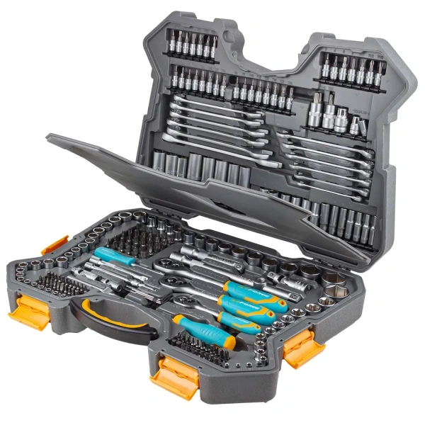 Набор инструментов 216пр. 1/4'', 3/8'', 1/2''(6гр.)(4-32мм)