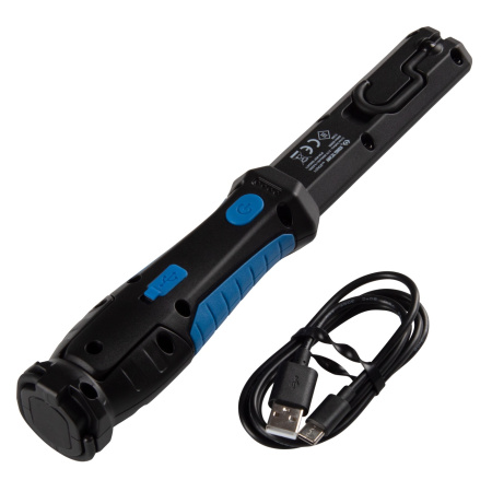 Фонарь светодиодный шарнирный KING TONY 9TA271 (магнит, 1+1 элемент, Li-Ion, 3,7 В)