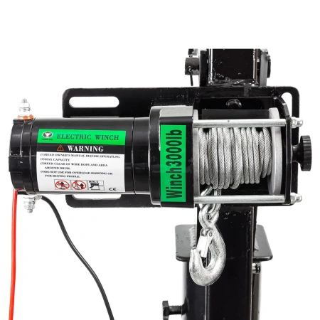 Кран для пикапа с электрической лебедкой (max грузоподъемность 0.5 т, h min - 1200мм, h max - 2000мм)